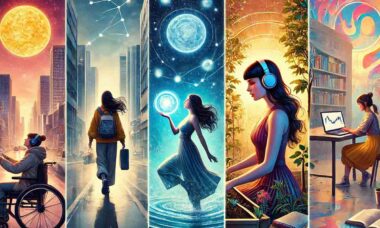 5 traços que definem a personalidade das aquarianas. Ilustração: Condutta / IA