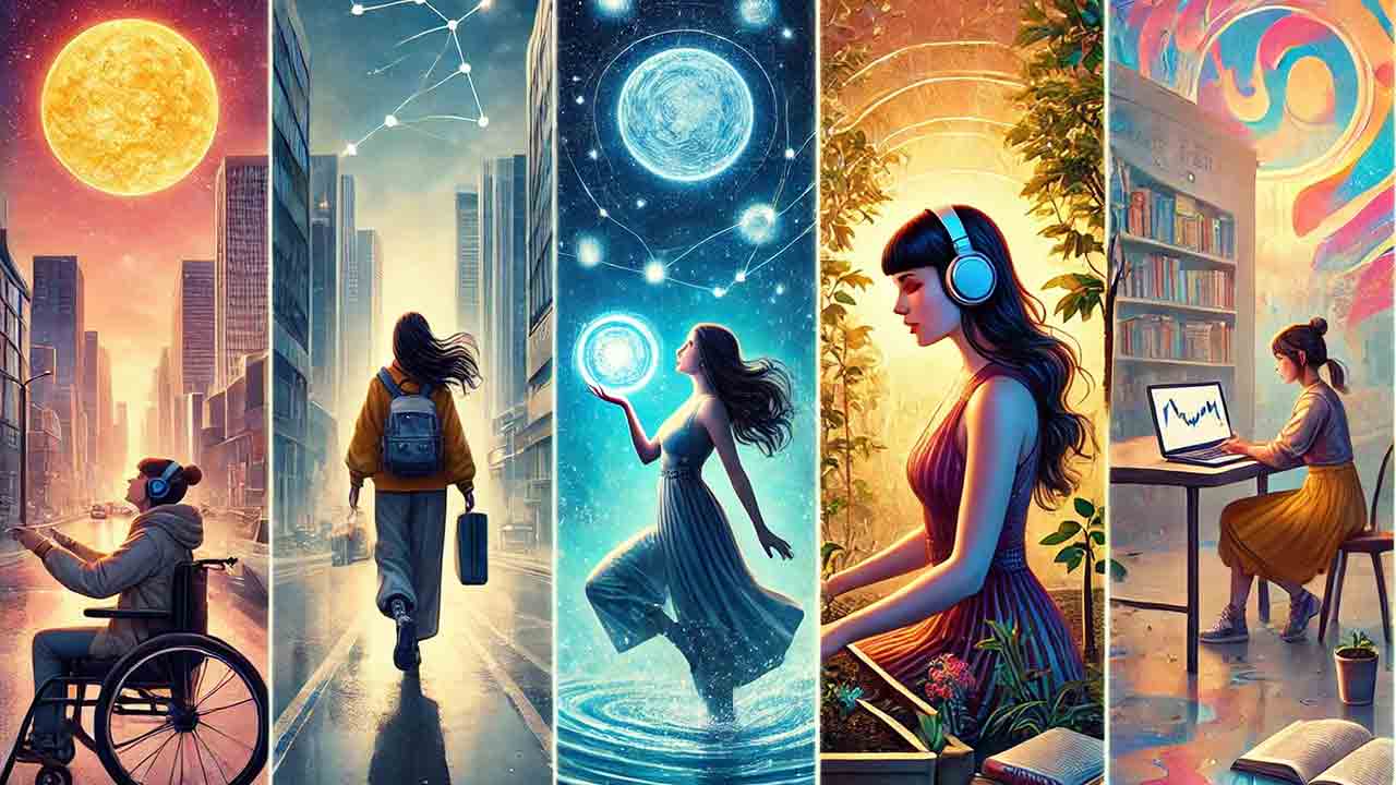 5 traits that define Aquarian women. Illustration: Condutta / AI