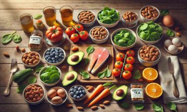 10 alimentos para melhorar a pele: lista completa com benefícios e como consumir; Ilustração gerada por IA / Condutta