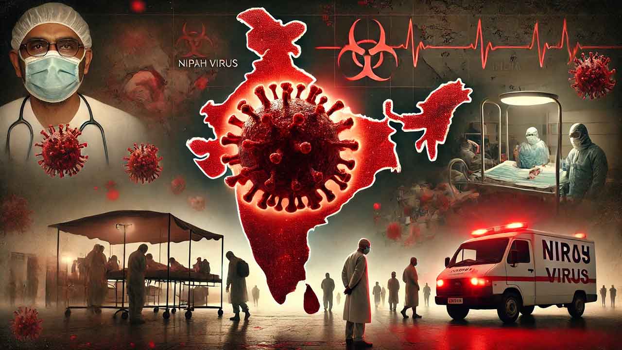 Entenda o vírus Nipah, infecção sem vacina que preocupa autoridades de saúde. Ilustração gerada por ia